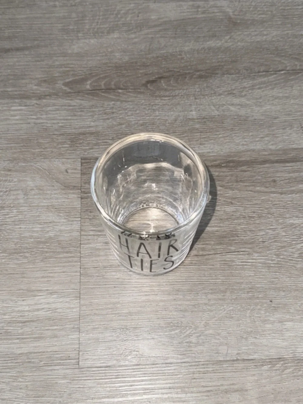 Glass Hair Ties Vanity Organizer
